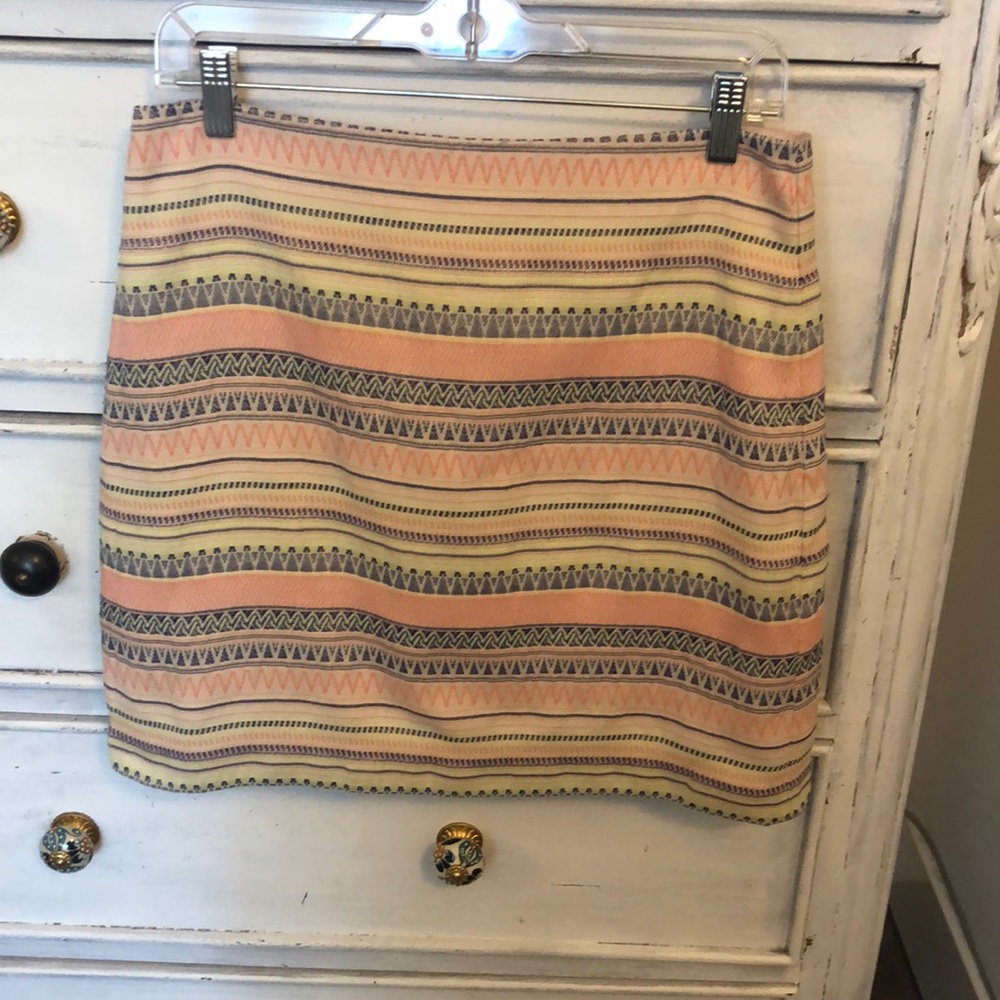 Striped and printed spring skirt!